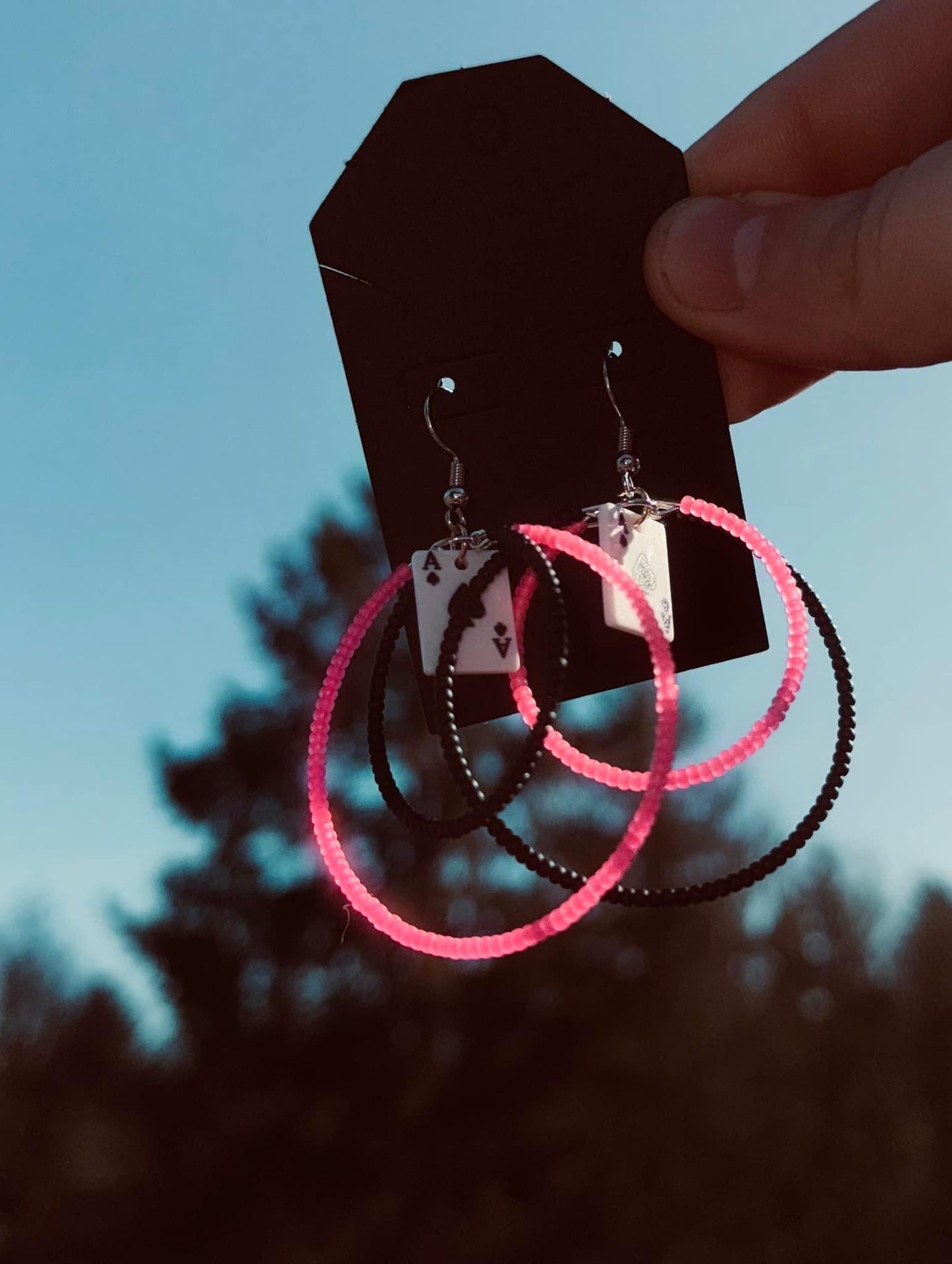 Playing card hoops