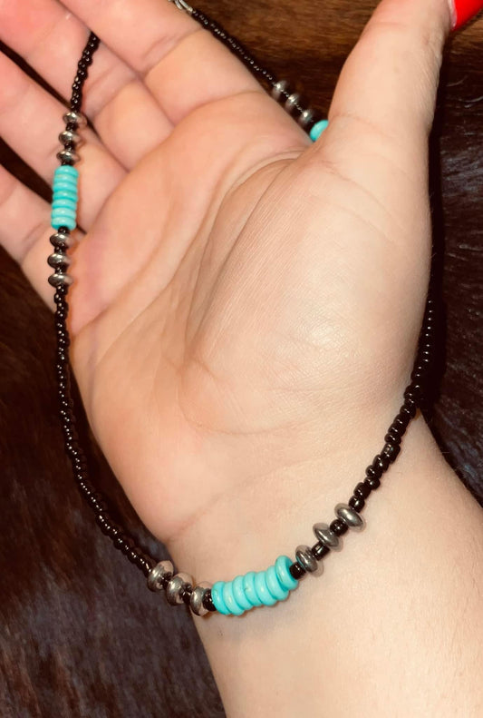 Black w/ turquoise